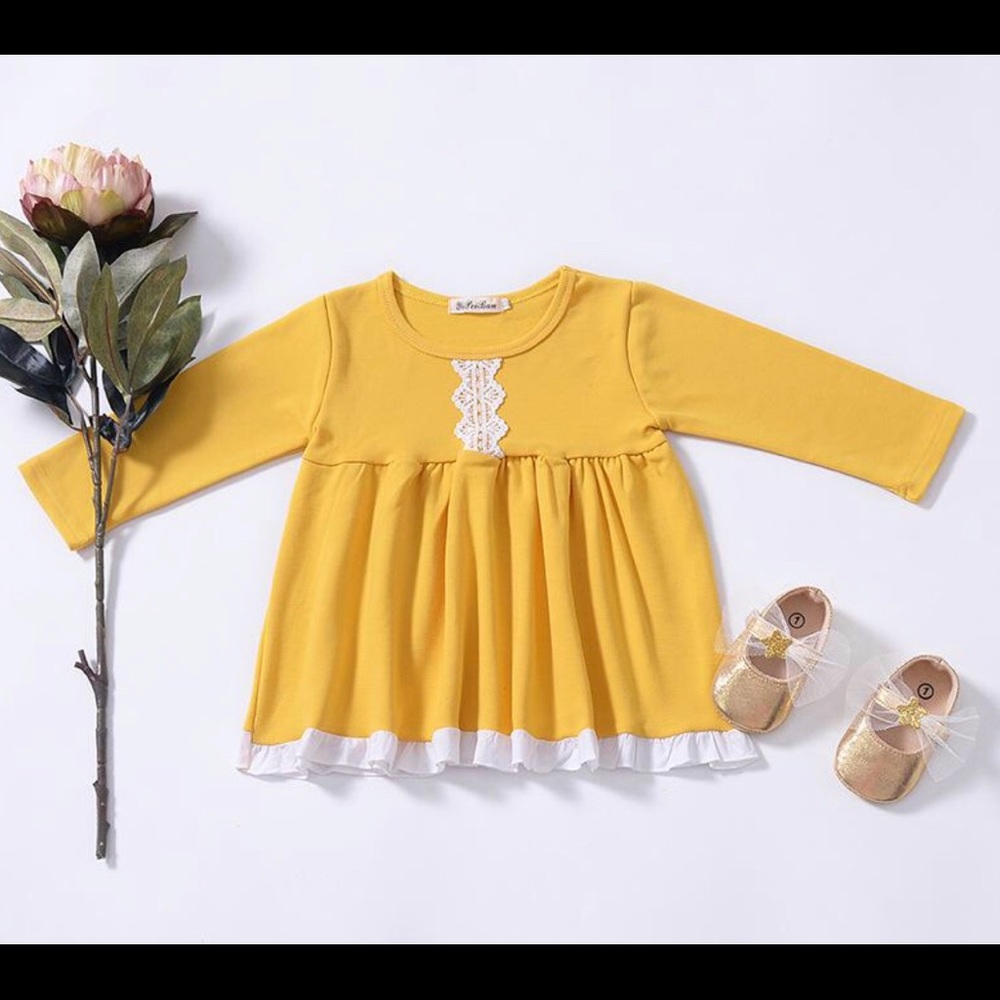 Cute Yellow dress for spring, Easter and summer